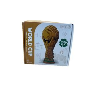 World Cup Trophy Mini Building Blocks Set No.3325 Open Box Soccer Gift